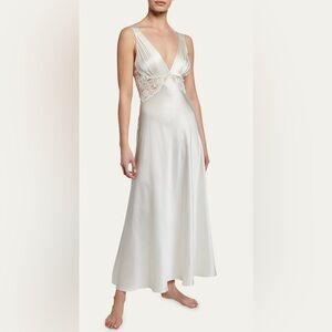 Christine Lingerie , Cream 100% Silk Nightgown